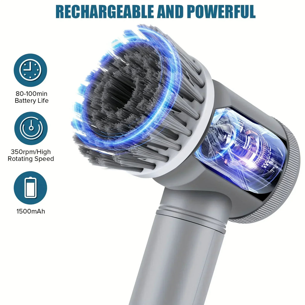 Velora SpinClean™ – Spazzola Elettrica Rotante 8 in 1