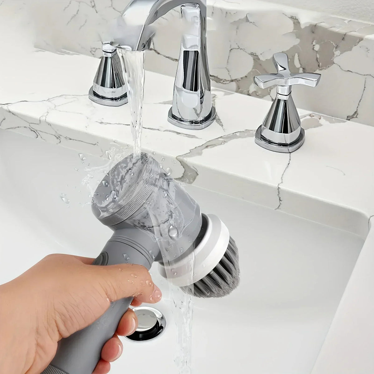 Velora SpinClean™ – Spazzola Elettrica Rotante 8 in 1